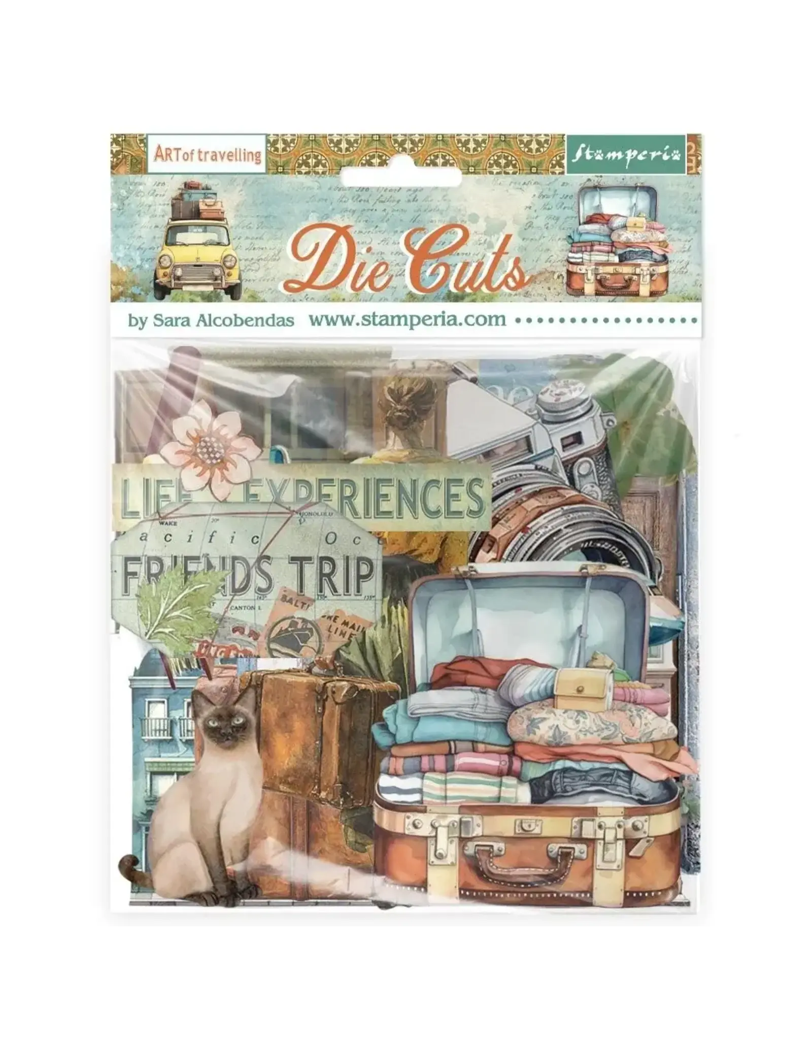 STAMPERIA STAMPERIA ART OF TRAVELLING CHIPBOARD DIE CUTS