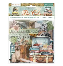 STAMPERIA STAMPERIA ART OF TRAVELLING CHIPBOARD DIE CUTS