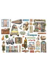 STAMPERIA STAMPERIA ART OF TRAVELLING CHIPBOARD DIE CUTS