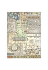 STAMPERIA STAMPERIA ART OF TRAVELLING ASSORTED A4 RICE PAPER 6/PK