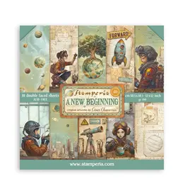 STAMPERIA STAMPERIA A NEW BEGINNING 12x12 COLLECTION PACK 10 SHEETS