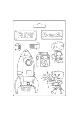 STAMPERIA STAMPERIA A NEW BEGINNING SPACESHIP AND ROBOT A5 SOFT MAXI MOULD