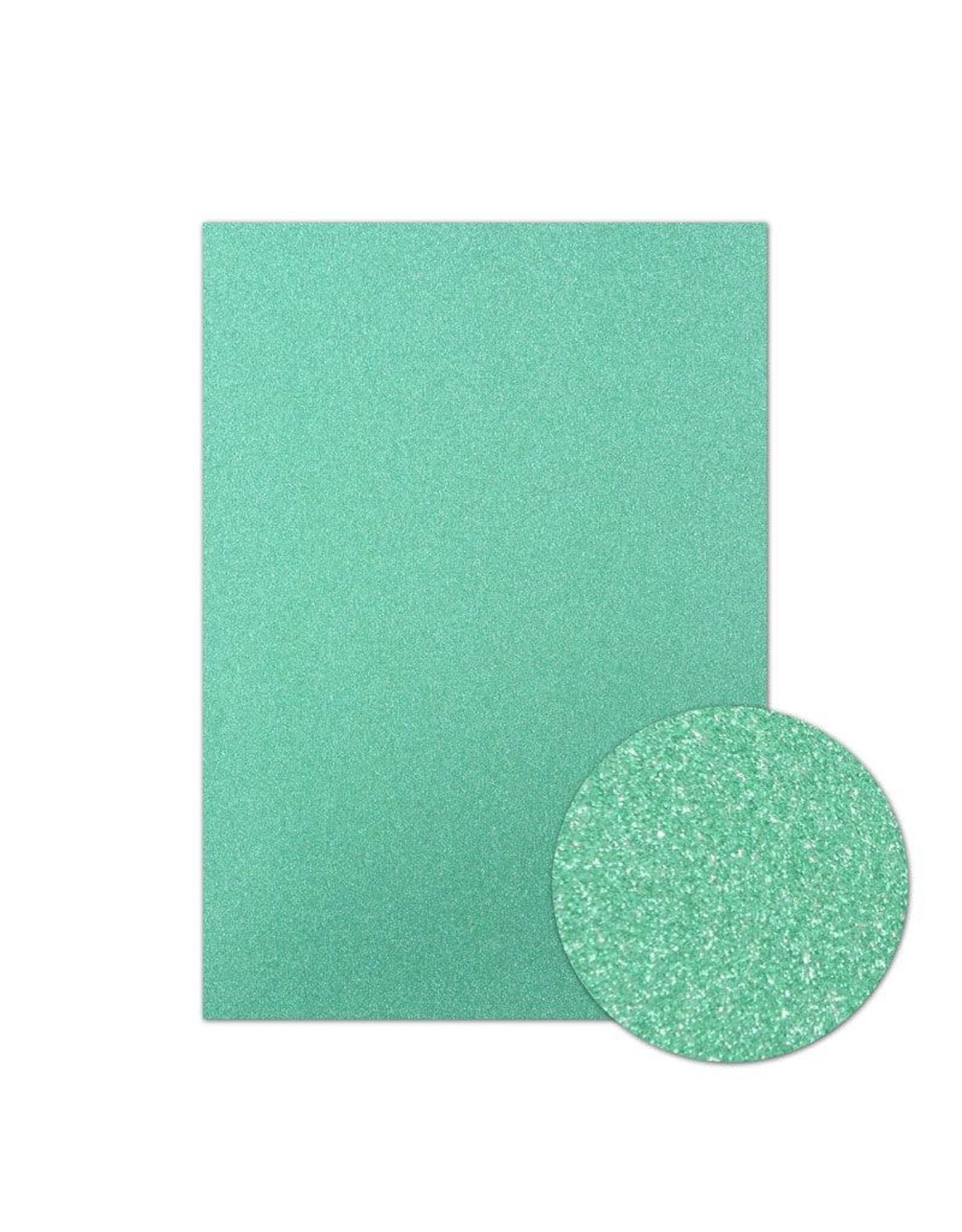 HUNKYDORY CRAFTS LTD. HUNKYDORY DIAMOND SPARKLES SHIMMER CARDSTOCK JADE GREEN 10 X A4 200GSM
