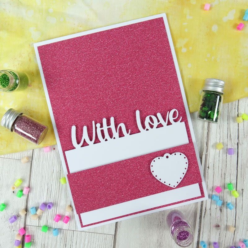 HUNKYDORY CRAFTS LTD. HUNKYDORY DIAMOND SPARKLES SHIMMER CARDSTOCK RUBY RED 10 X A4 200GSM