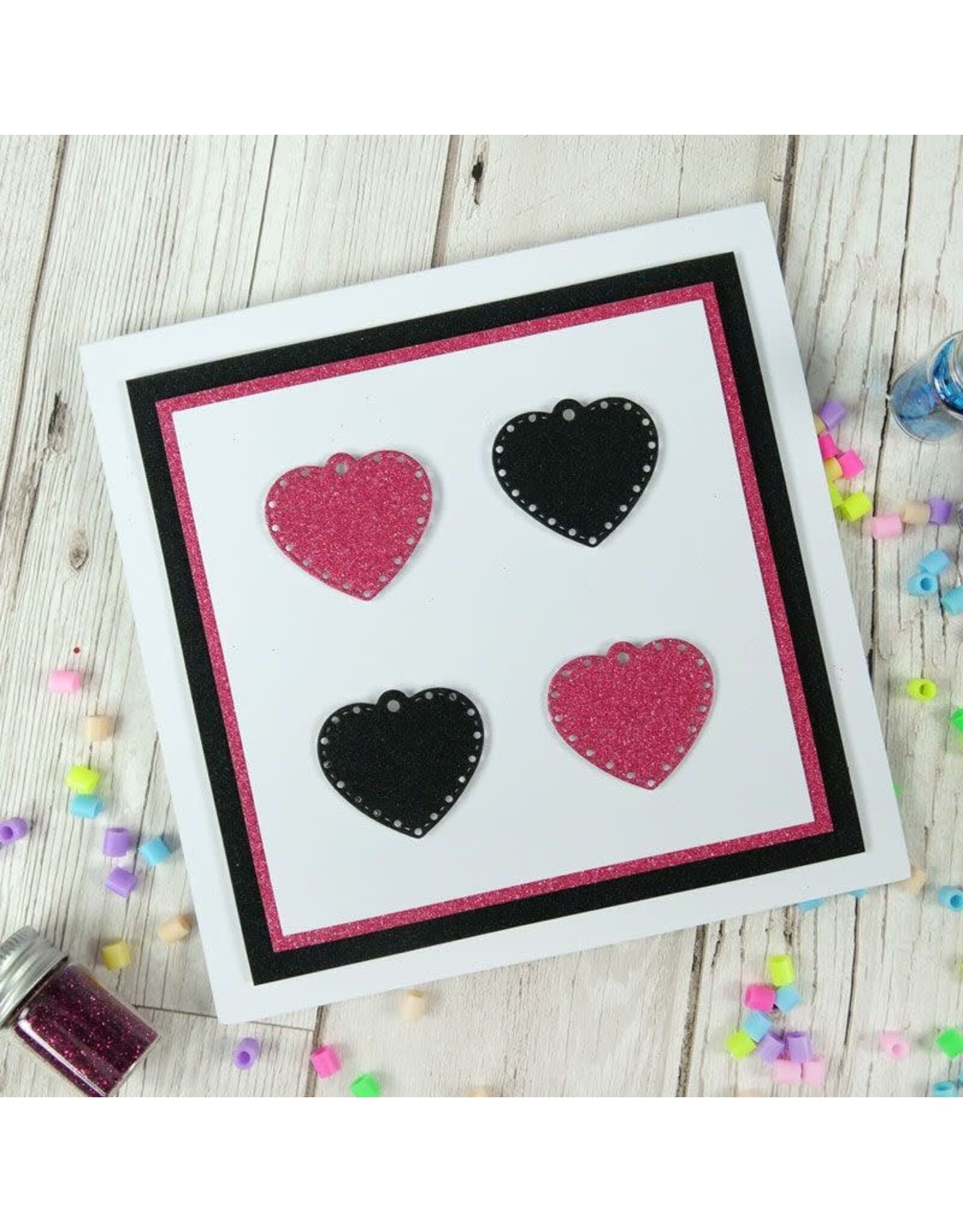 HUNKYDORY CRAFTS LTD. HUNKYDORY DIAMOND SPARKLES SHIMMER CARDSTOCK RUBY RED 10 X A4 200GSM