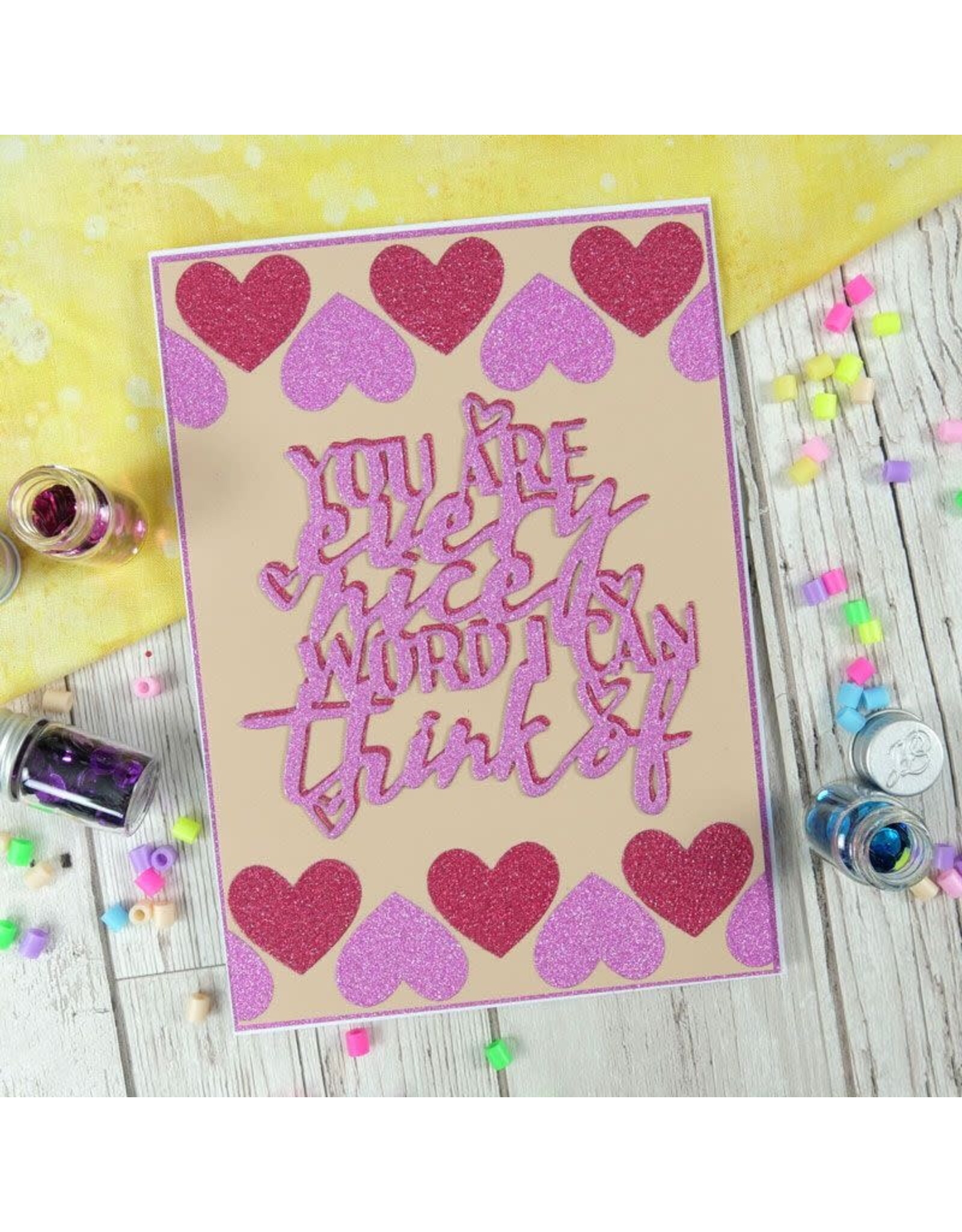 HUNKYDORY CRAFTS LTD. HUNKYDORY DIAMOND SPARKLES SHIMMER CARDSTOCK RUBY RED 10 X A4 200GSM