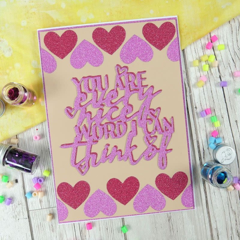 HUNKYDORY CRAFTS LTD. HUNKYDORY DIAMOND SPARKLES SHIMMER CARDSTOCK RUBY RED 10 X A4 200GSM