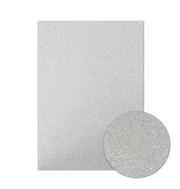 HUNKYDORY CRAFTS LTD. HUNKYDORY DIAMOND SPARKLES SHIMMER CARDSTOCK SILVER 10 X A4 200GSM