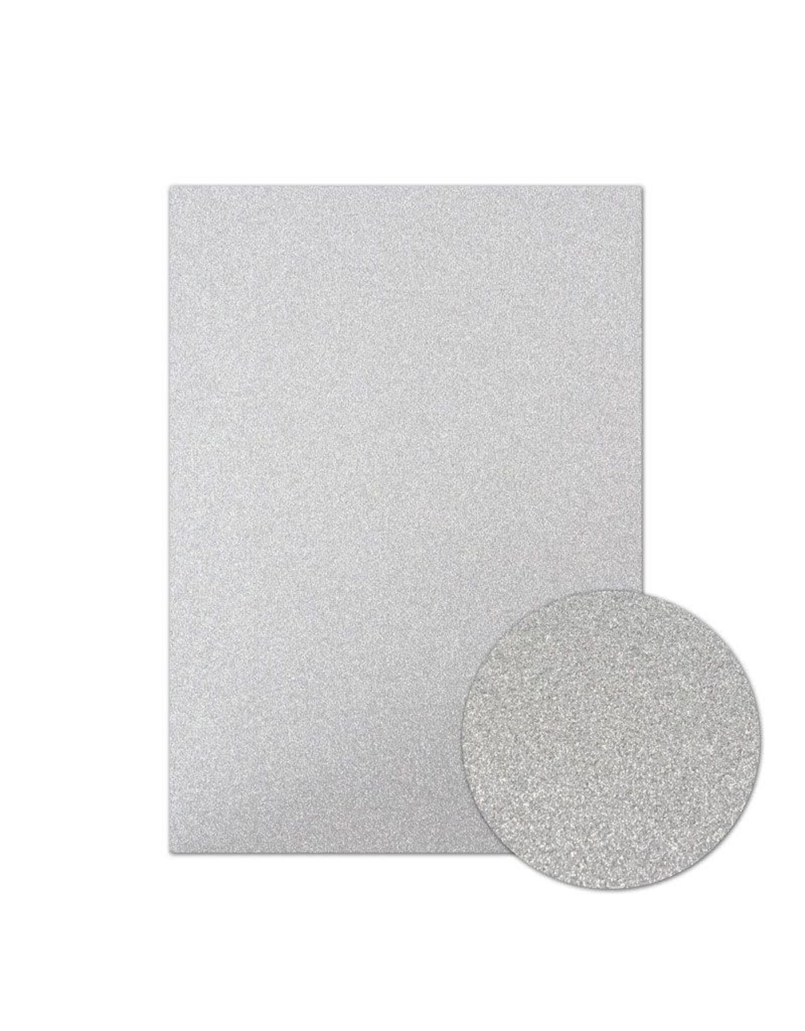 HUNKYDORY CRAFTS LTD. HUNKYDORY DIAMOND SPARKLES SHIMMER CARDSTOCK SILVER 10 X A4 200GSM
