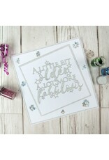 HUNKYDORY CRAFTS LTD. HUNKYDORY DIAMOND SPARKLES SHIMMER CARDSTOCK SILVER 10 X A4 200GSM