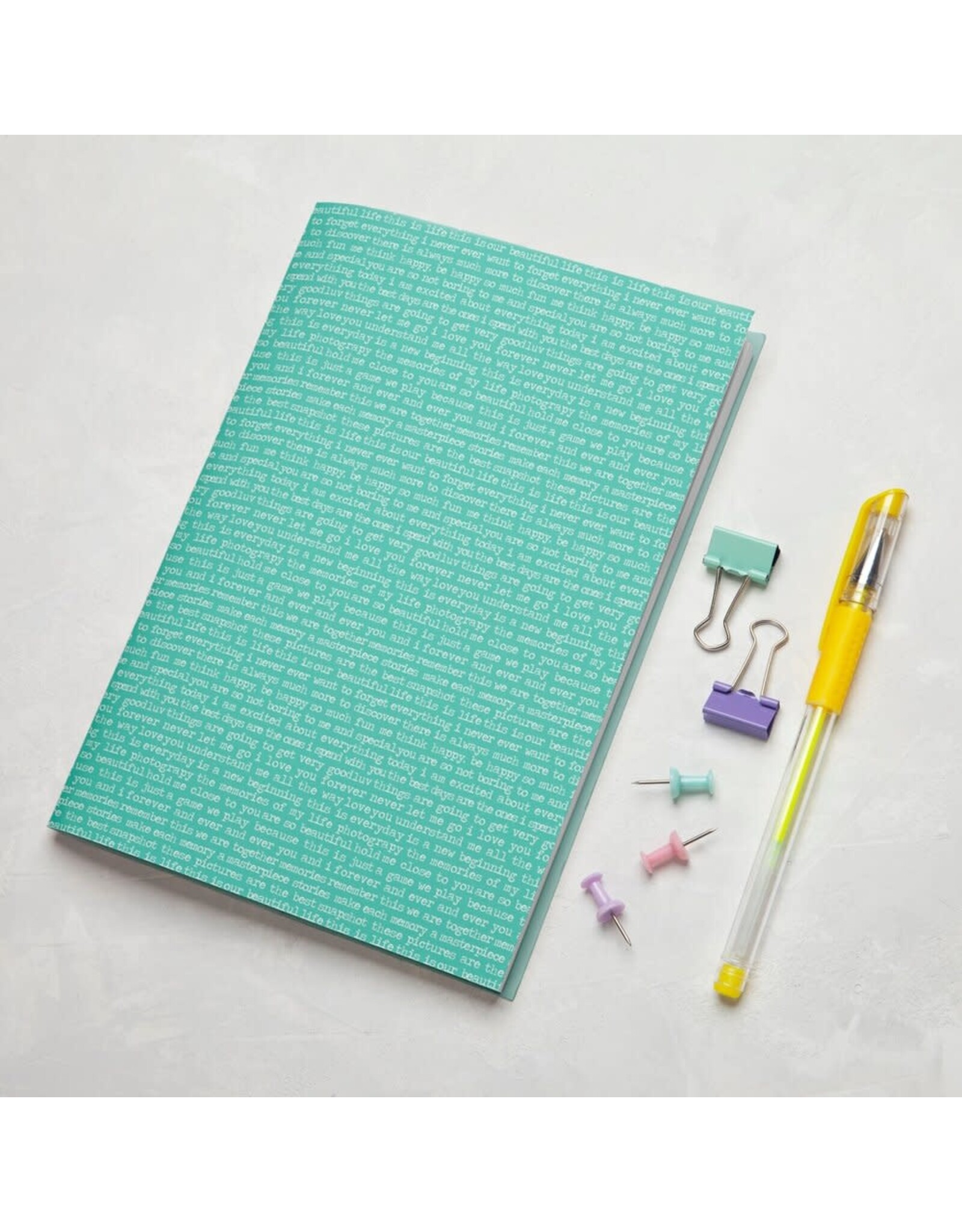 MASTERPIECE DESIGN MASTERPIECE DESIGN A5 GREEN NOTEBOOK