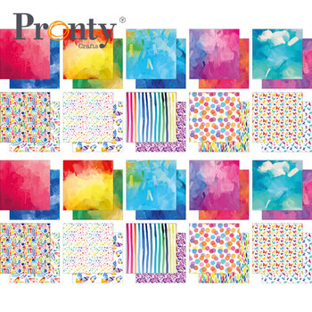 PRONTY CRAFTS DESIGNER PAPER BEAUTIFUL BUTTERFLY 8x8 PAPER PACK