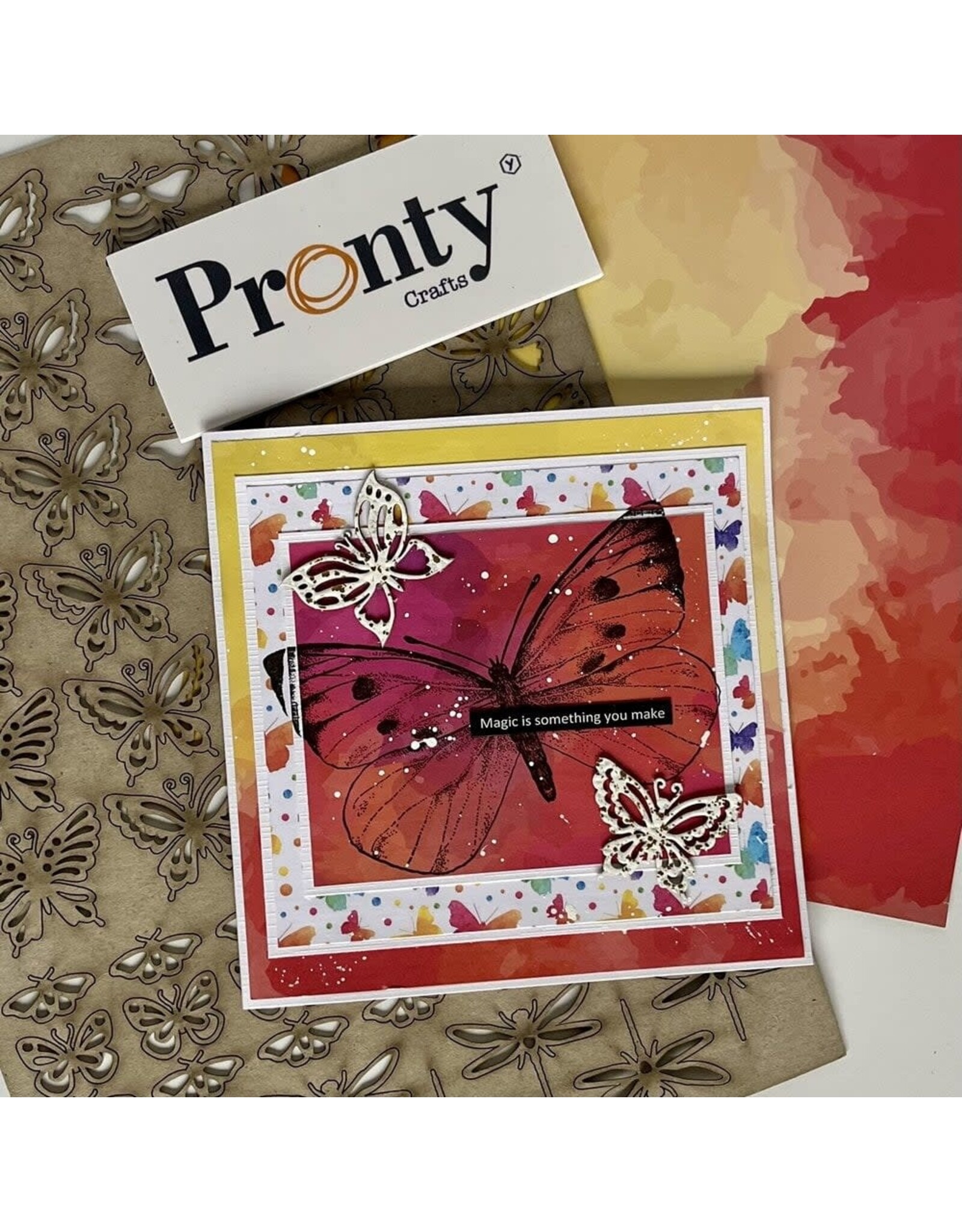 PRONTY CRAFTS PRONTY CRAFTS DESIGNER PAPER BEAUTIFUL BUTTERFLY 8x8 PAPER PACK