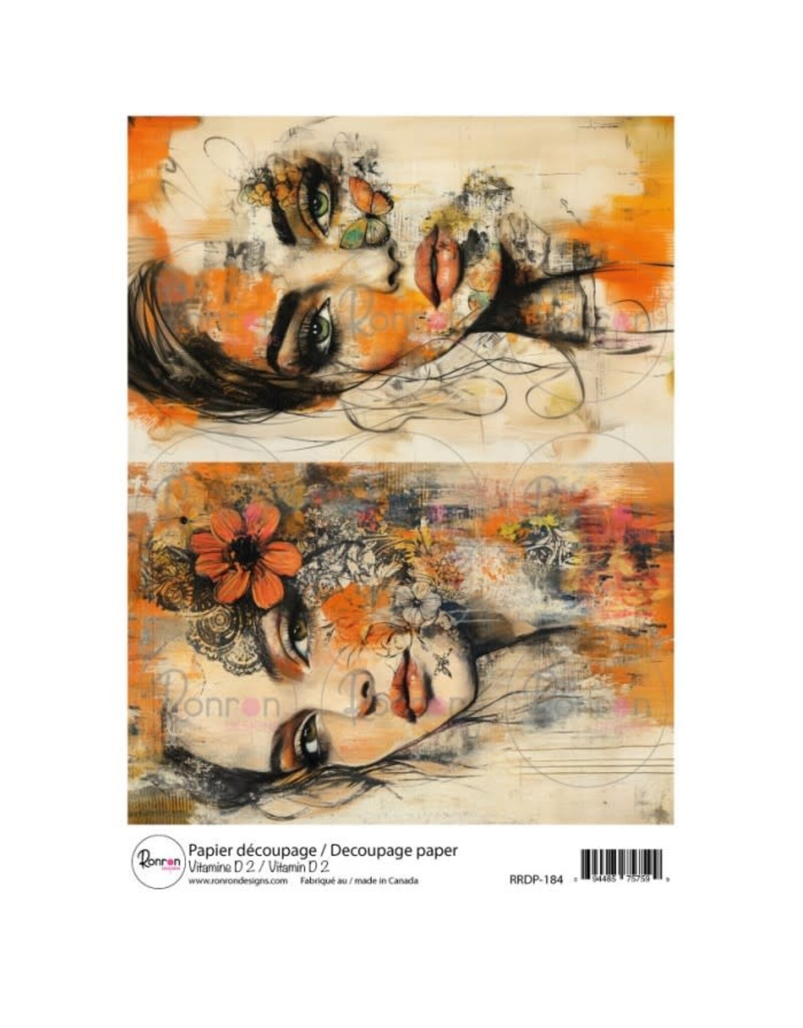 RONRON DESIGNS RONRON DESIGNS VITAMINE D 2 RICE PAPER