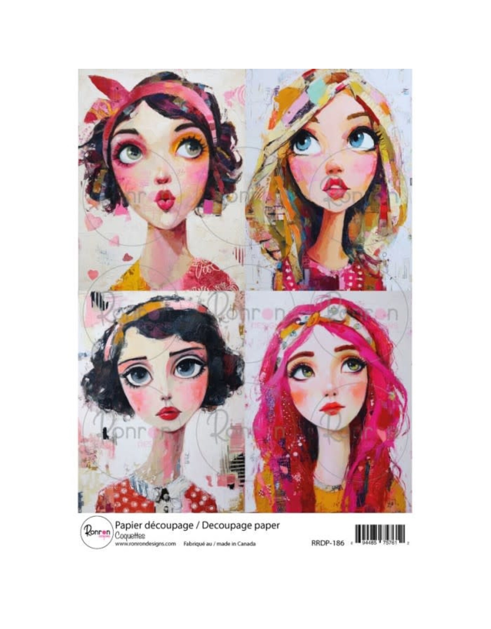 RONRON DESIGNS RONRON DESIGNS COQUETTES RICE PAPER