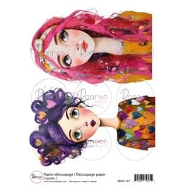 RONRON DESIGNS RONRON DESIGNS COQUETTES 2 RICE PAPER
