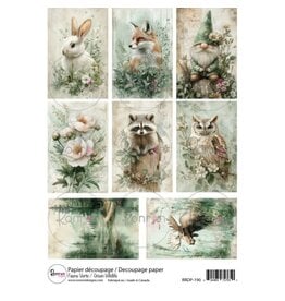 RONRON DESIGNS RONRON DESIGNS FAUNE VERTE RICE PAPER