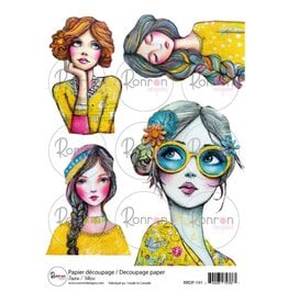 RONRON DESIGNS RONRON DESIGNS JAUNE RICE PAPER