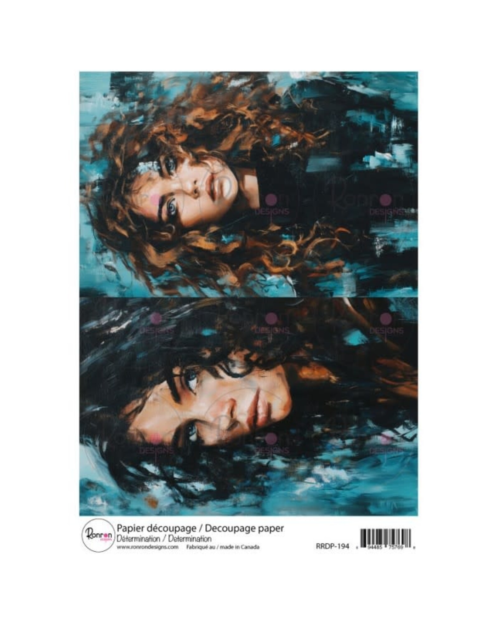 RONRON DESIGNS RONRON DESIGNS DÉTERMINATION RICE PAPER