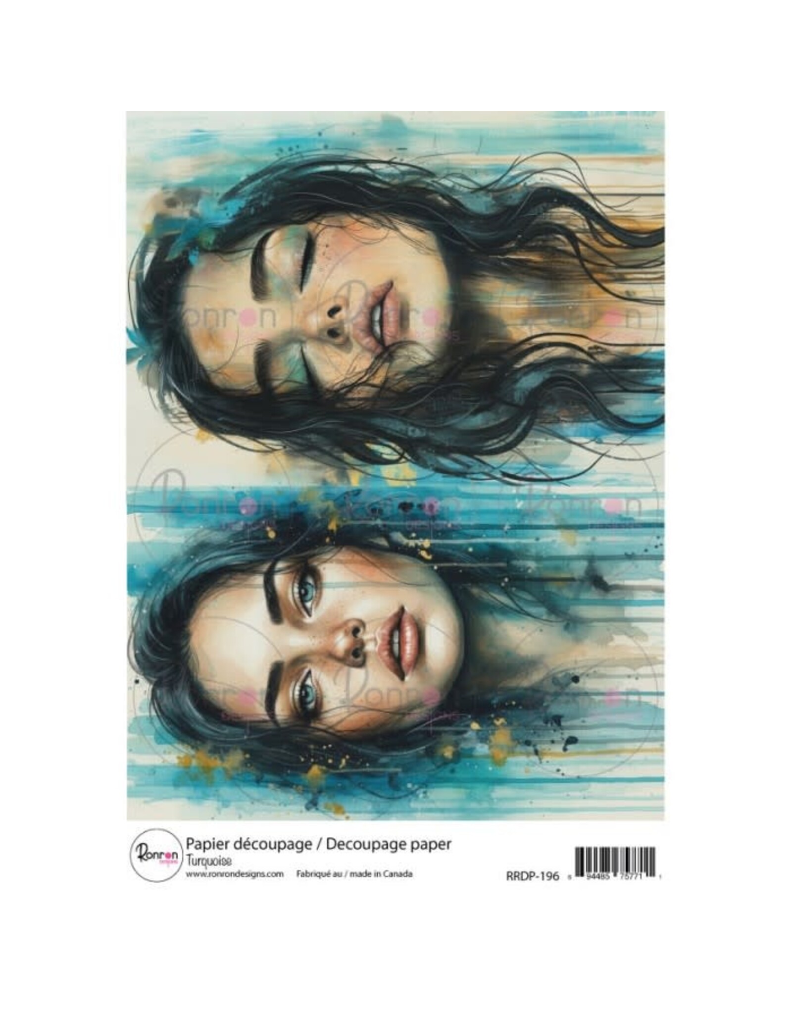 RONRON DESIGNS RONRON DESIGNS TURQUOISE RICE PAPER