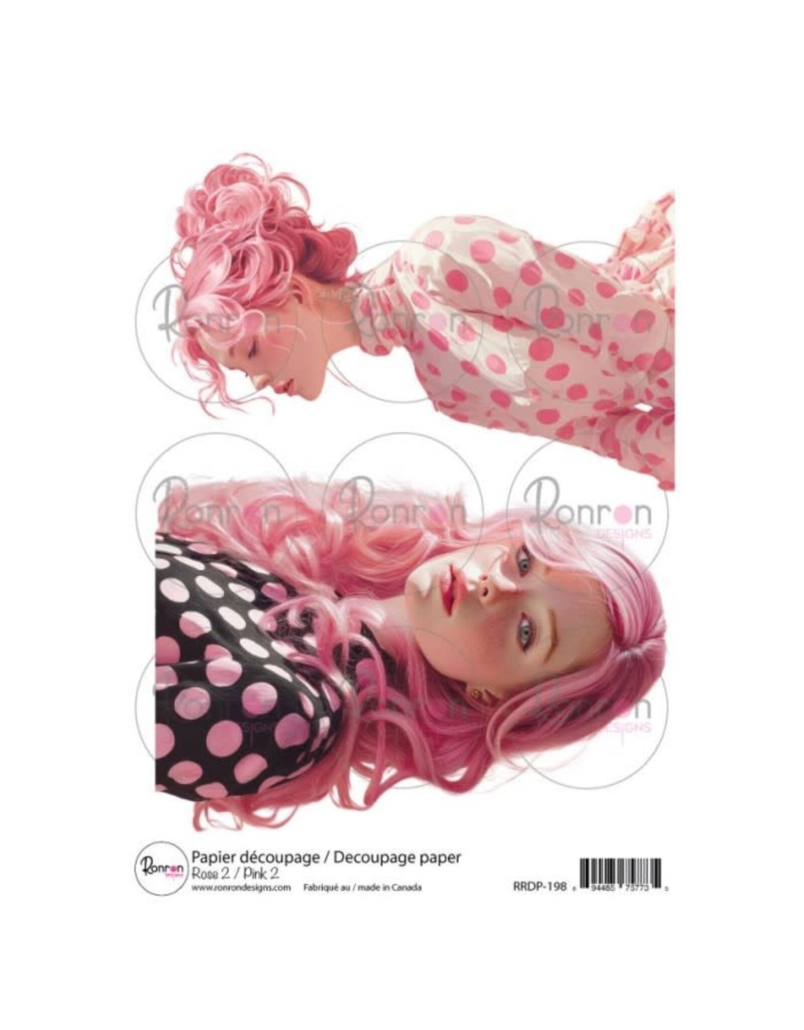 RONRON DESIGNS RONRON DESIGNS ROSE 2 RICE PAPER