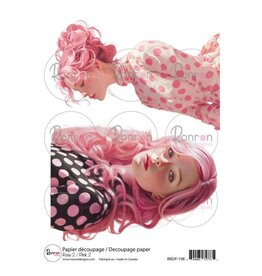 RONRON DESIGNS RONRON DESIGNS ROSE 2 RICE PAPER