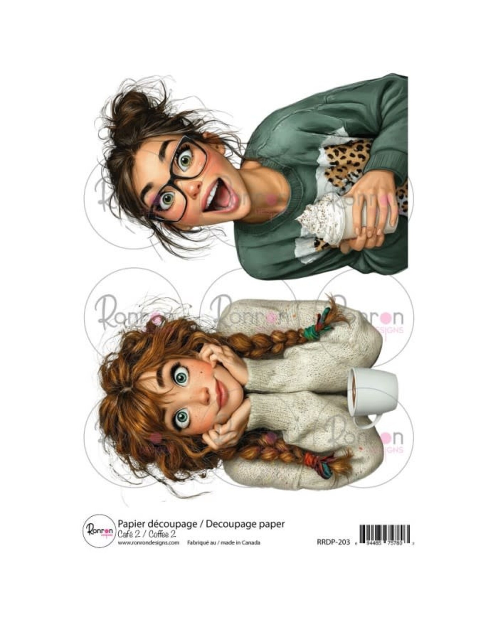 RONRON DESIGNS RONRON DESIGNS CAFÉ 2 RICE PAPER