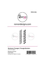 RONRON DESIGNS RONRON DESIGNS BORDURES TRIANGLE FOAM STAMP SET