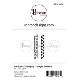 RONRON DESIGNS RONRON DESIGNS BORDURES TRIANGLE FOAM STAMP SET