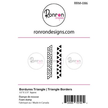 RONRON DESIGNS RONRON DESIGNS BORDURES TRIANGLE FOAM STAMP SET