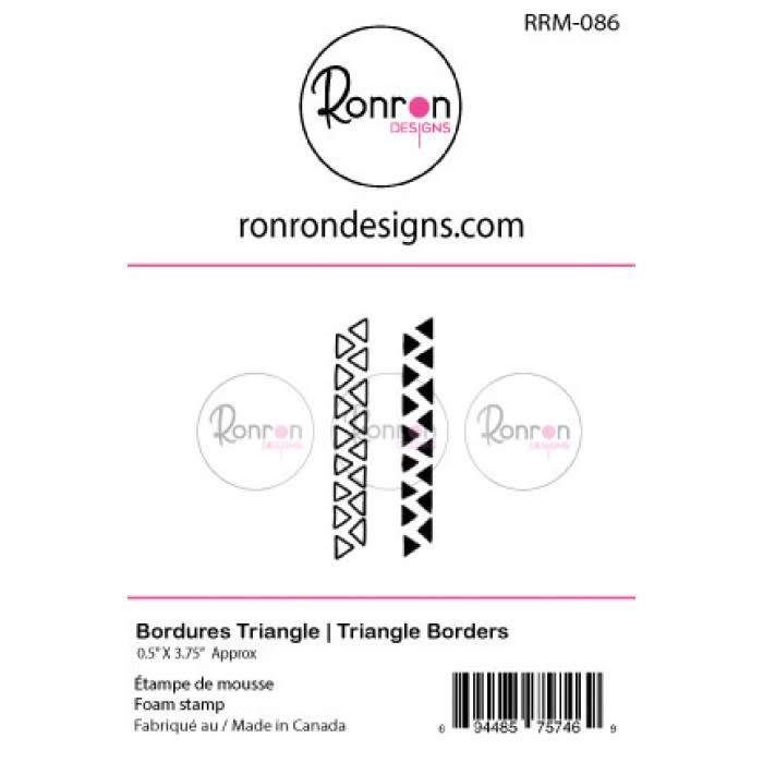 RONRON DESIGNS RONRON DESIGNS BORDURES TRIANGLE FOAM STAMP SET