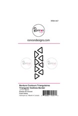 RONRON DESIGNS RONRON DESIGNS BORDURES CONTOURS TRIANGULAIRES MOYEN FOAM STAMP