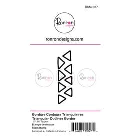 RONRON DESIGNS RONRON DESIGNS BORDURES CONTOURS TRIANGULAIRES MOYEN FOAM STAMP
