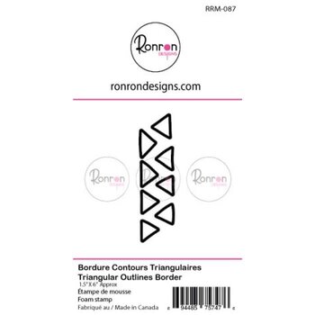 RONRON DESIGNS RONRON DESIGNS BORDURES CONTOURS TRIANGULAIRES MOYEN FOAM STAMP