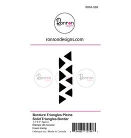 RONRON DESIGNS RONRON DESIGNS BORDURES TRIANGLES PLEINS MOYEN FOAM STAMP