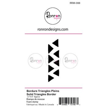 RONRON DESIGNS RONRON DESIGNS BORDURES TRIANGLES PLEINS MOYEN FOAM STAMP