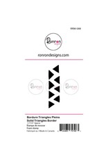 RONRON DESIGNS RONRON DESIGNS BORDURES TRIANGLES PLEINS MOYEN FOAM STAMP