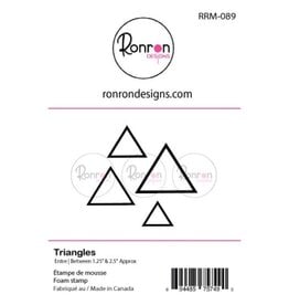 RONRON DESIGNS RONRON DESIGNS TRIANGLES FOAM STAMP SET