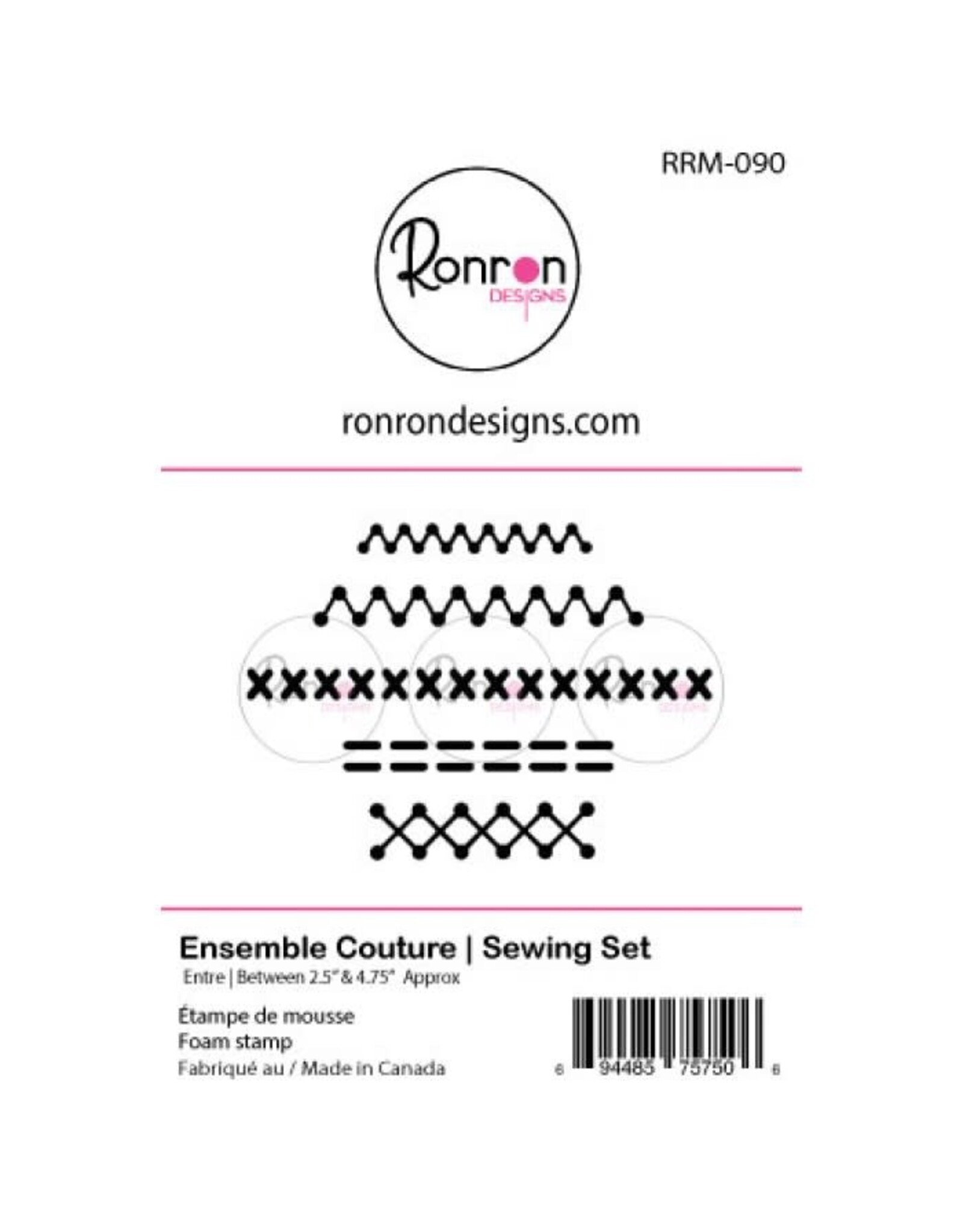 RONRON DESIGNS RONRON DESIGNS ENSEMBLE COUTURE FOAM STAMP SET