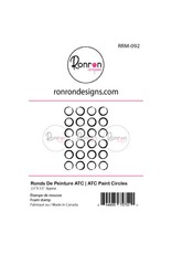 RONRON DESIGNS RONRON DESIGNS RONDS DE PEINTURE ATC FOAM STAMP