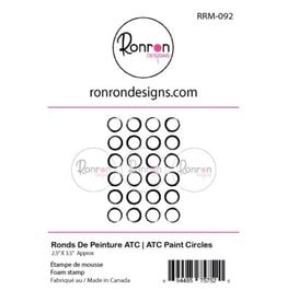 RONRON DESIGNS RONRON DESIGNS RONDS DE PEINTURE ATC FOAM STAMP
