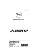 RONRON DESIGNS RONRON DESIGNS GRIBOUILLIS ARC-EN-CIEL 3 FOAM STAMP