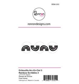 RONRON DESIGNS RONRON DESIGNS GRIBOUILLIS ARC-EN-CIEL 3 FOAM STAMP