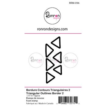 RONRON DESIGNS RONRON DESIGNS BORDURE CONTOURS TRIANGULAIRES 2 GRAND FOAM STAMP