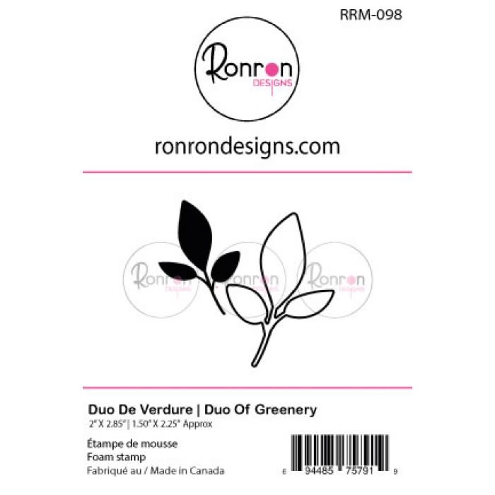 RONRON DESIGNS RONRON DESIGNS DUO DE VERDURE FOAM STAMP SET