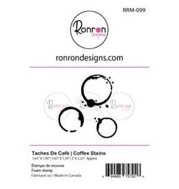 RONRON DESIGNS RONRON DESIGNS TACHES DE CAFÉ FOAM STAMP SET