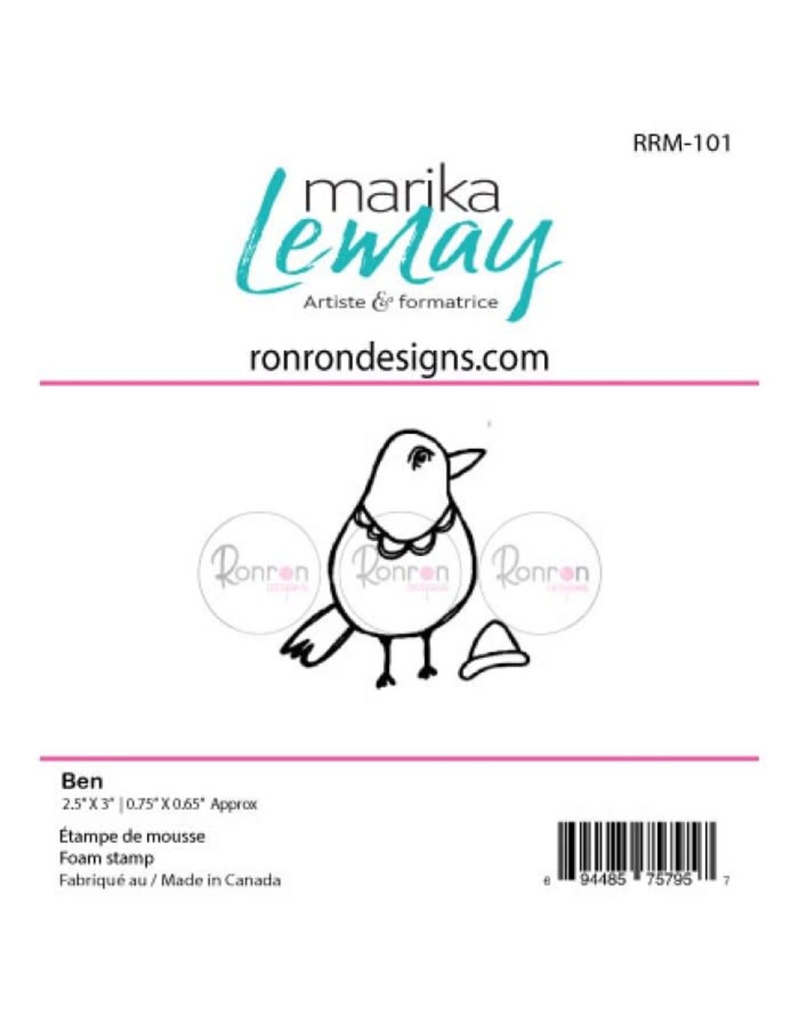 RONRON DESIGNS RONRON DESIGNS BEN FOAM STAMP SET