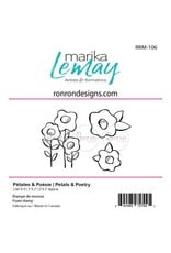 RONRON DESIGNS RONRON DESIGNS PÉTALES & POÉSIE TRIO FOAM STAMP SET