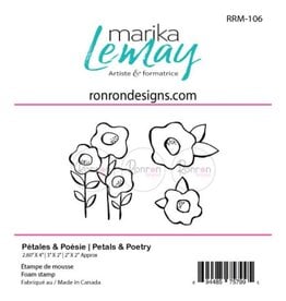RONRON DESIGNS RONRON DESIGNS PÉTALES & POÉSIE TRIO FOAM STAMP SET