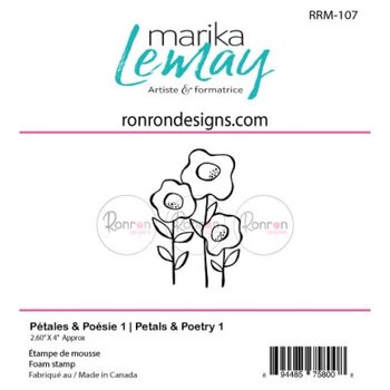 RONRON DESIGNS RONRON DESIGNS PÉTALES & POÉSIE 1 FOAM STAMP
